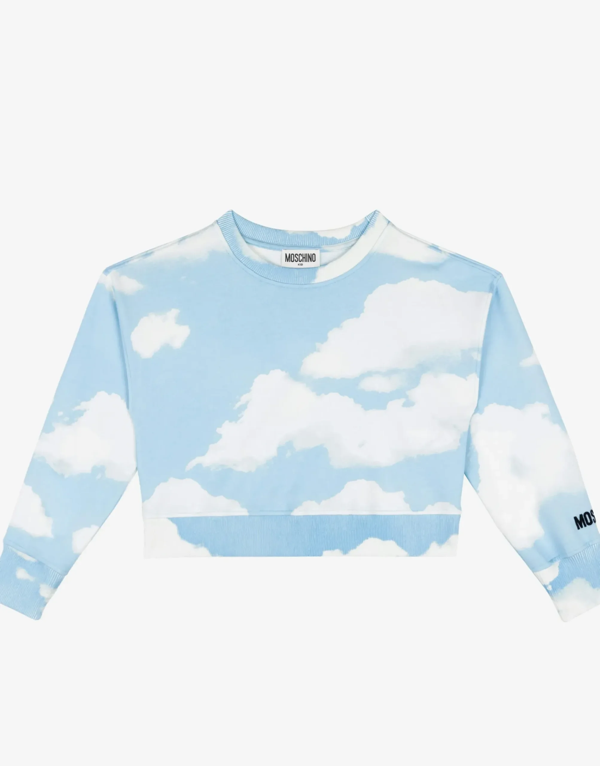 Moschino Allover Clouds cotton sweatshirt