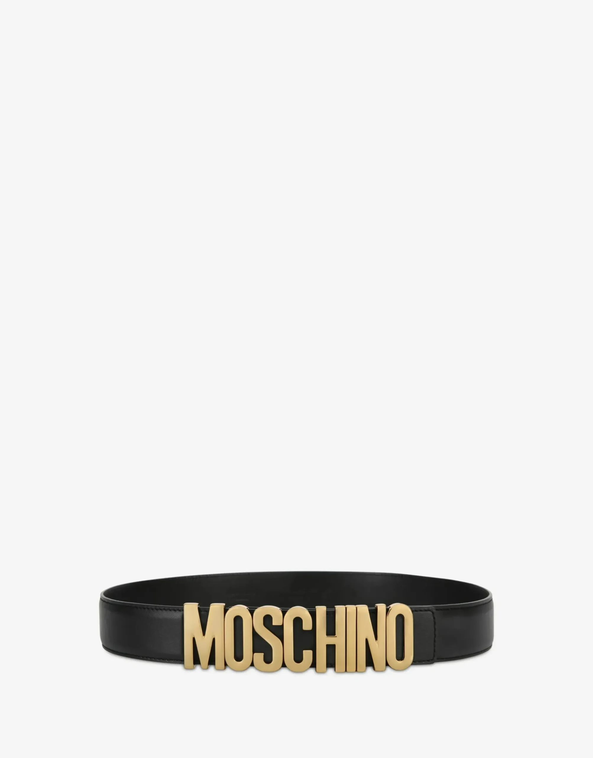 Moschino Belt in leather with logo