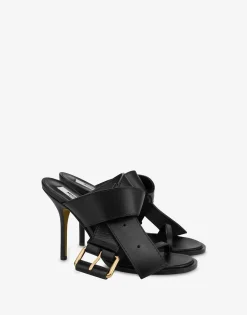 Moschino Belted Up Calf Sandals