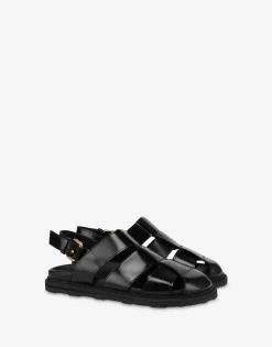 Moschino Brushed Calf Sandals
