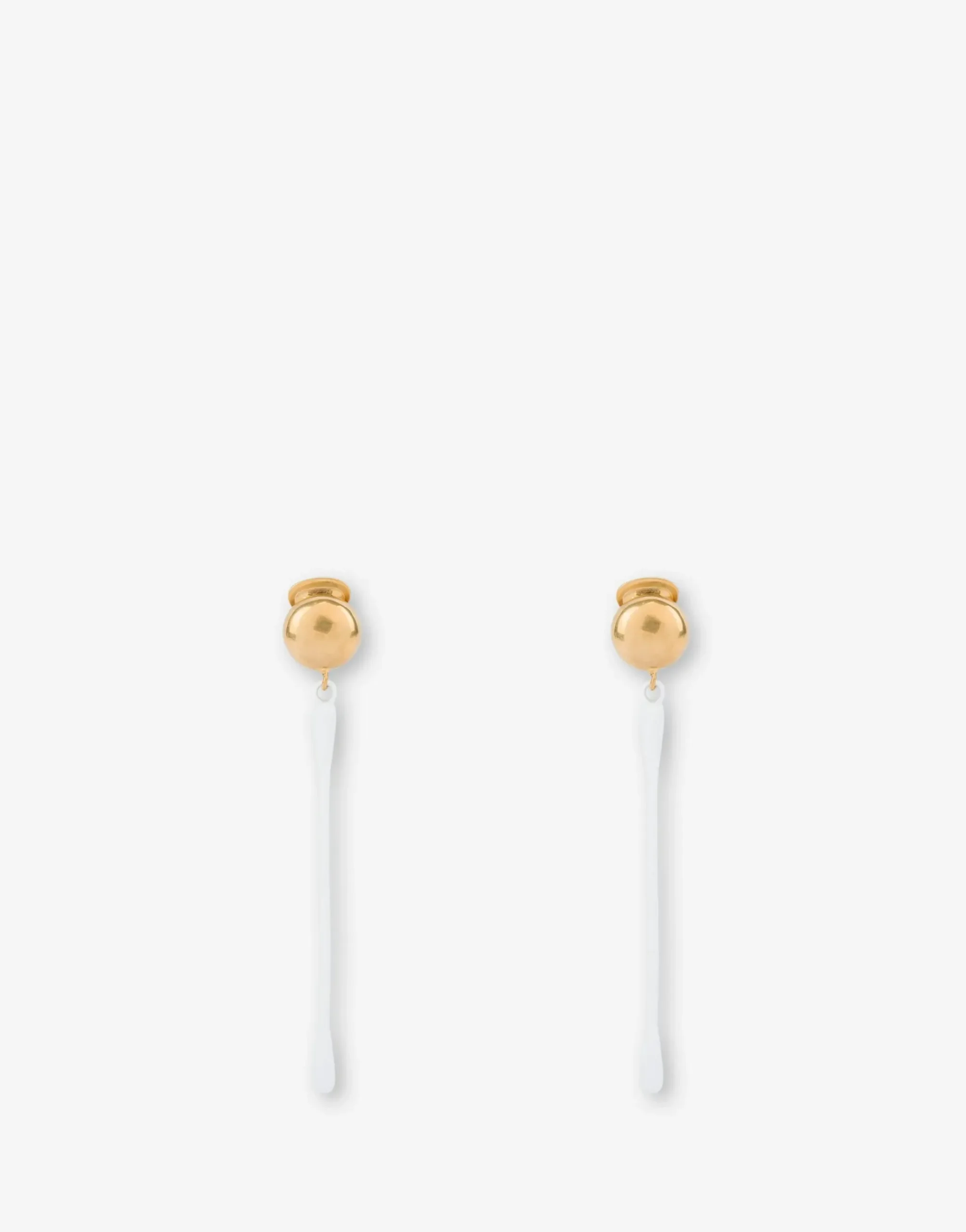 Moschino Cotton Bud Drop Earrings