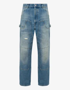 Moschino Denim Pants Laurel Crown Logo