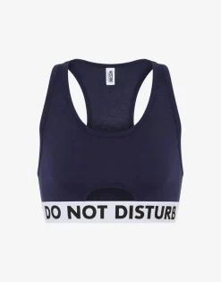 Moschino Do Not Disturb Crop Top