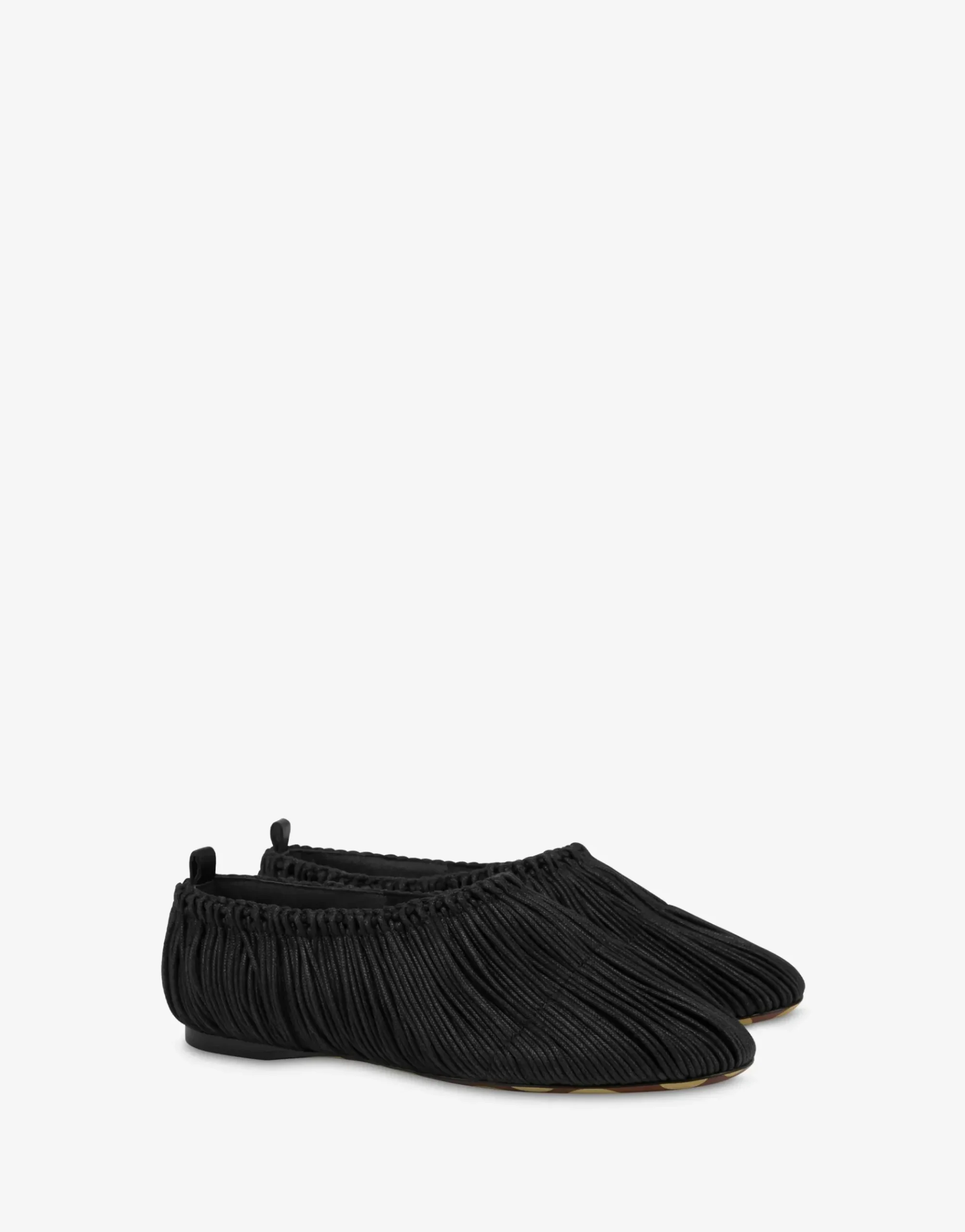 Moschino Duck Waxed Lace Ballerinas