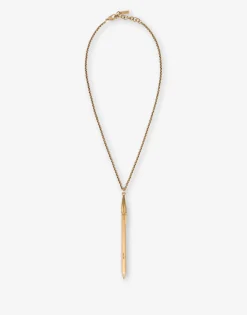 Moschino Feather pendant necklace