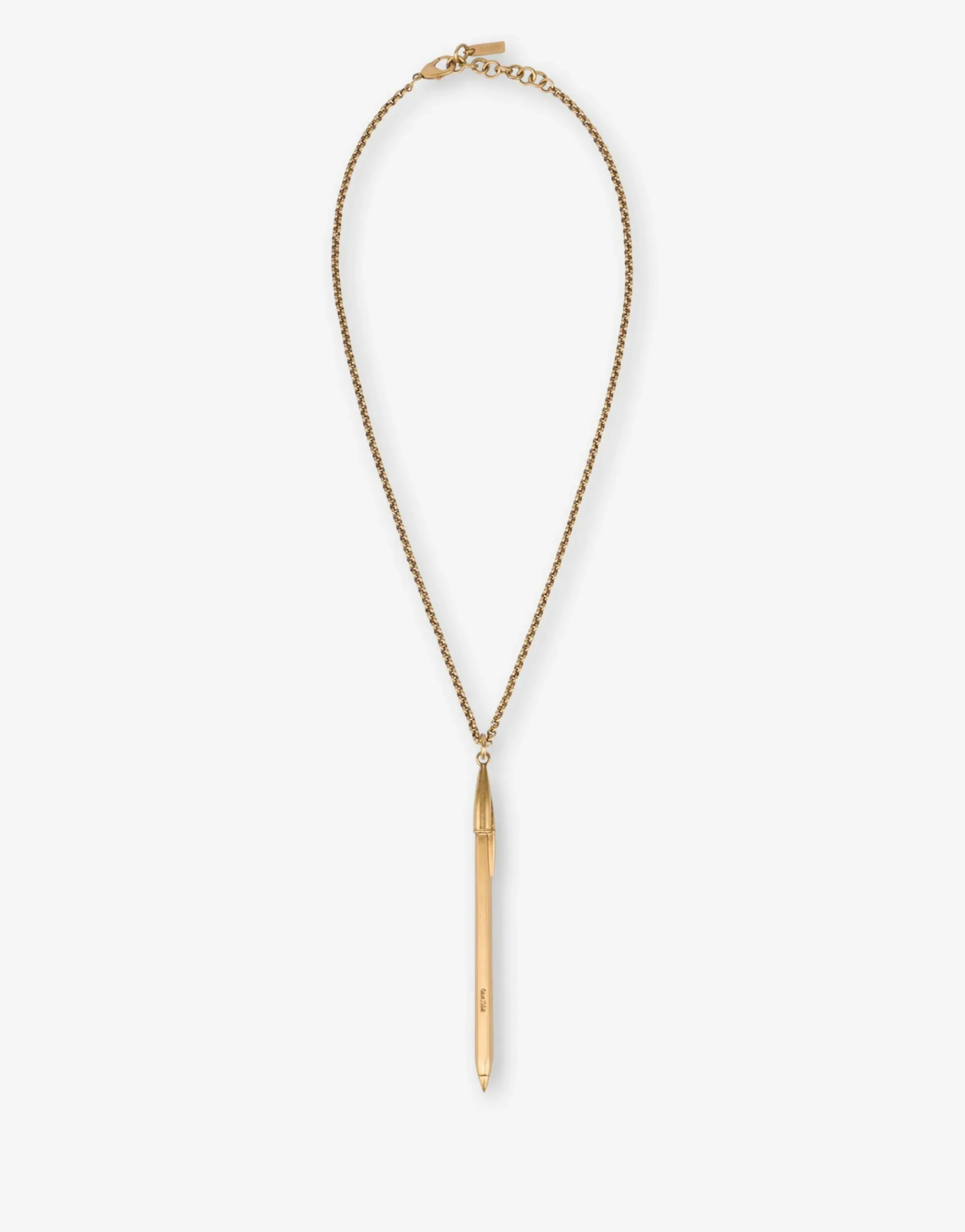Moschino Feather pendant necklace