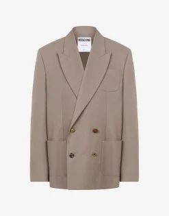 Moschino Gabardine Jacket Tailored Twist