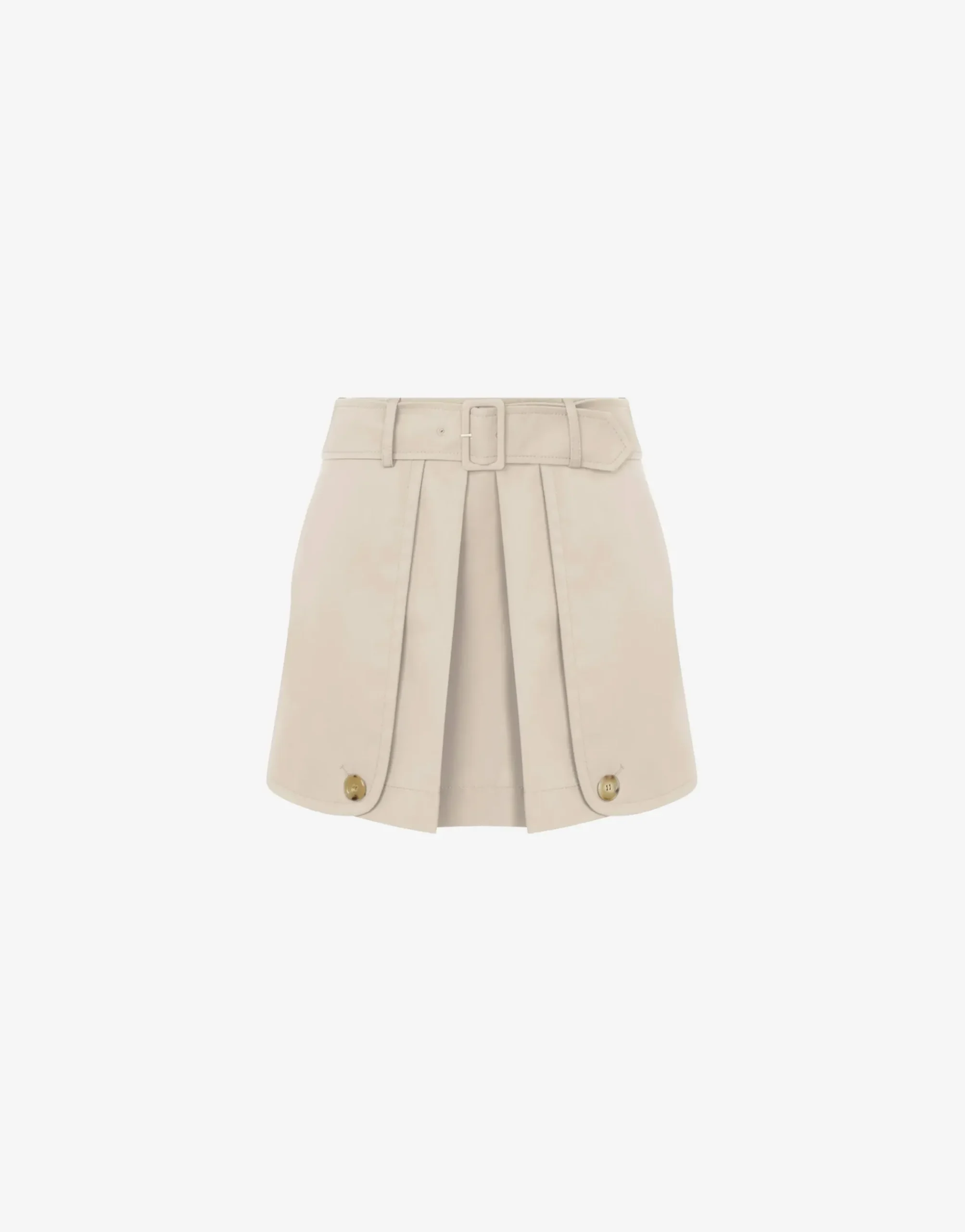 Moschino Gabardine Mini Skirt with Trench Details