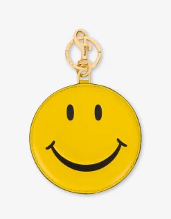 Moschino Keychain in nappa Smiley®