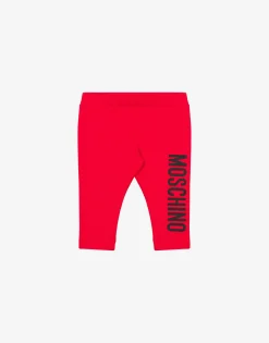 Moschino Logo Print jersey leggings