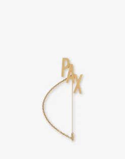 Moschino Maxi pin with PAX chain