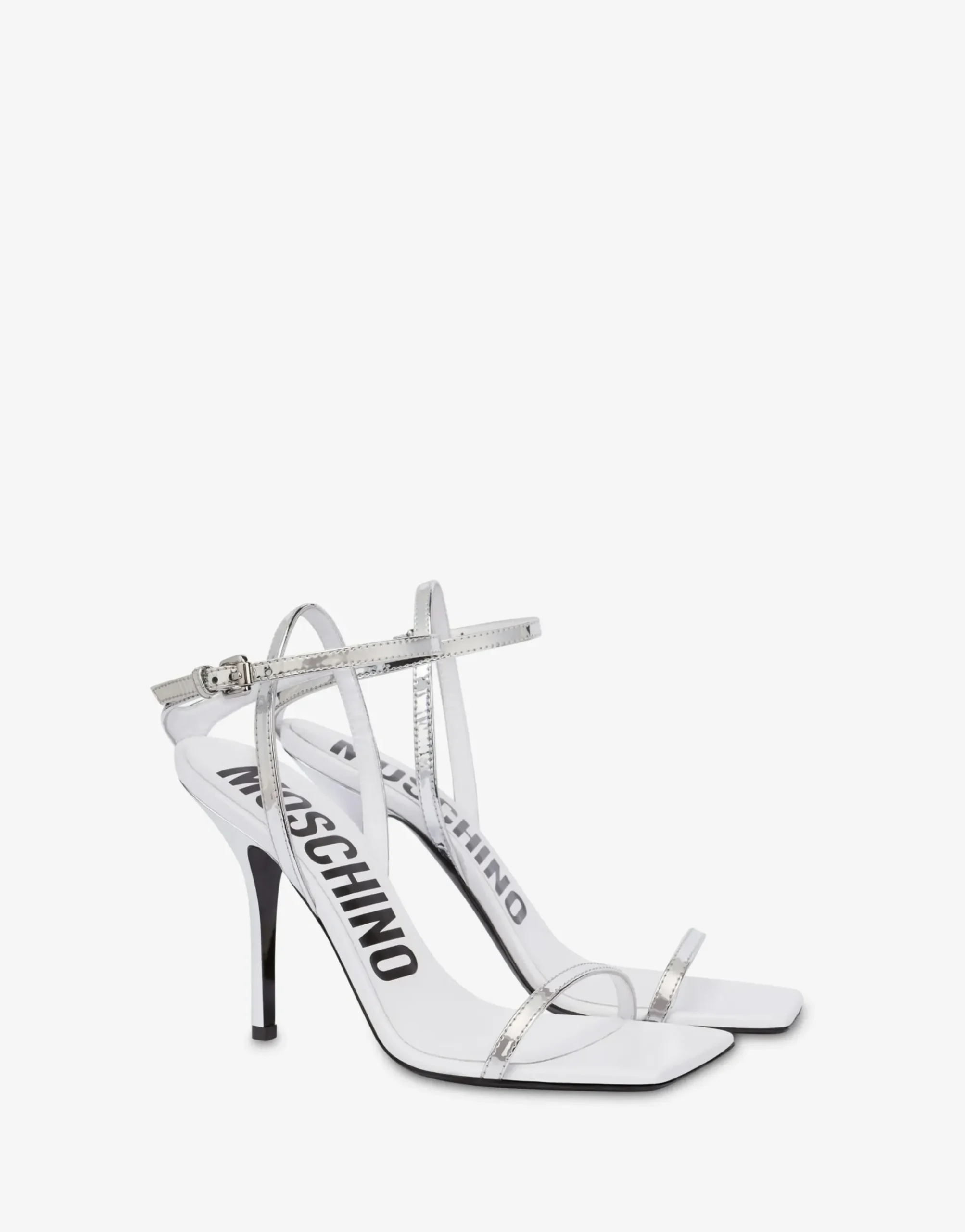 Moschino Mirror effect sandals Tina