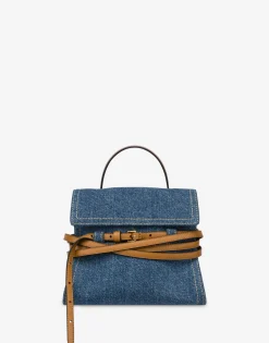 Moschino Tie Me bag in denim