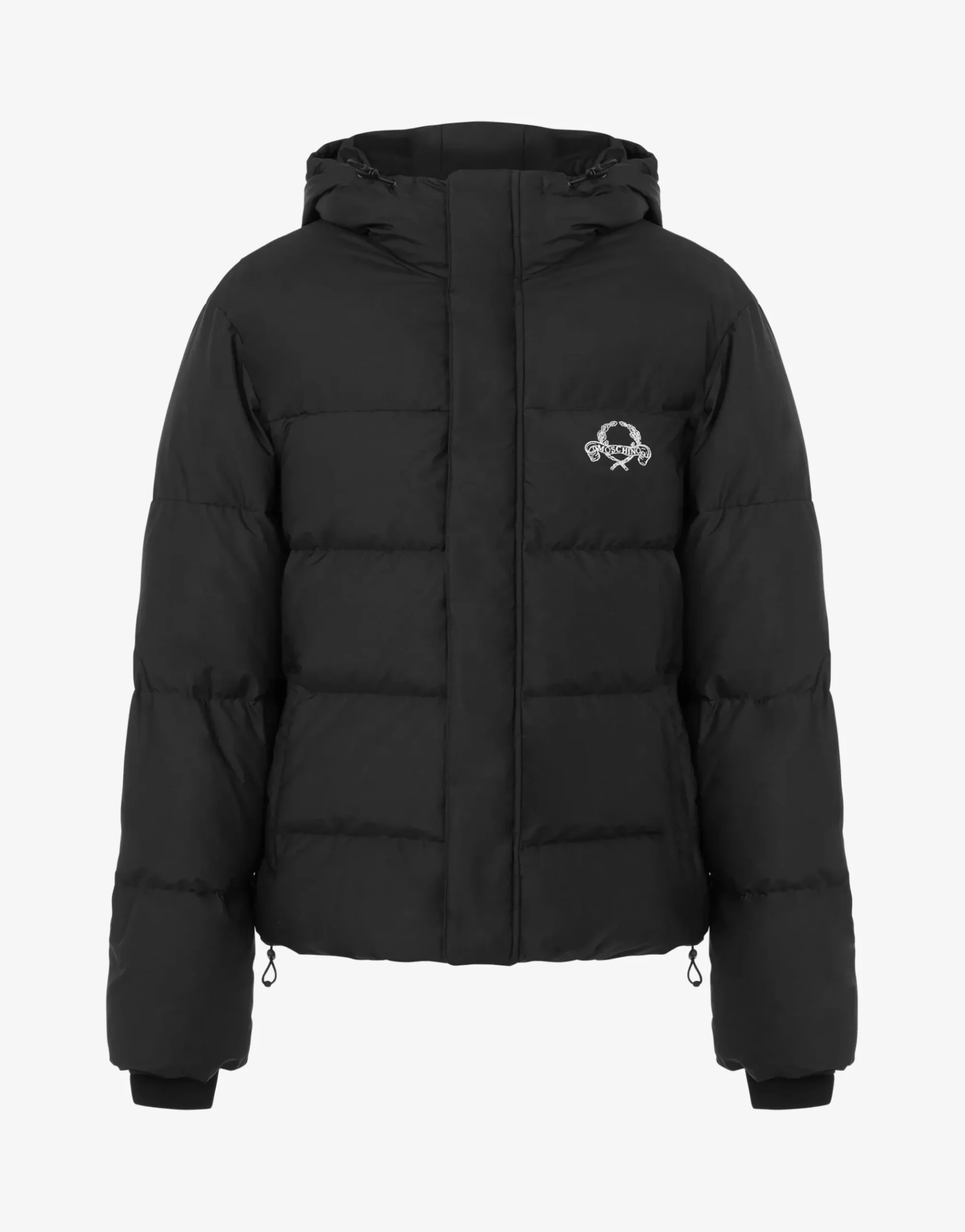 Moschino Nylon Puffer Jacket Laurel Crown Logo