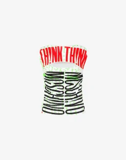 Moschino Organic jersey top 'Think Twice'