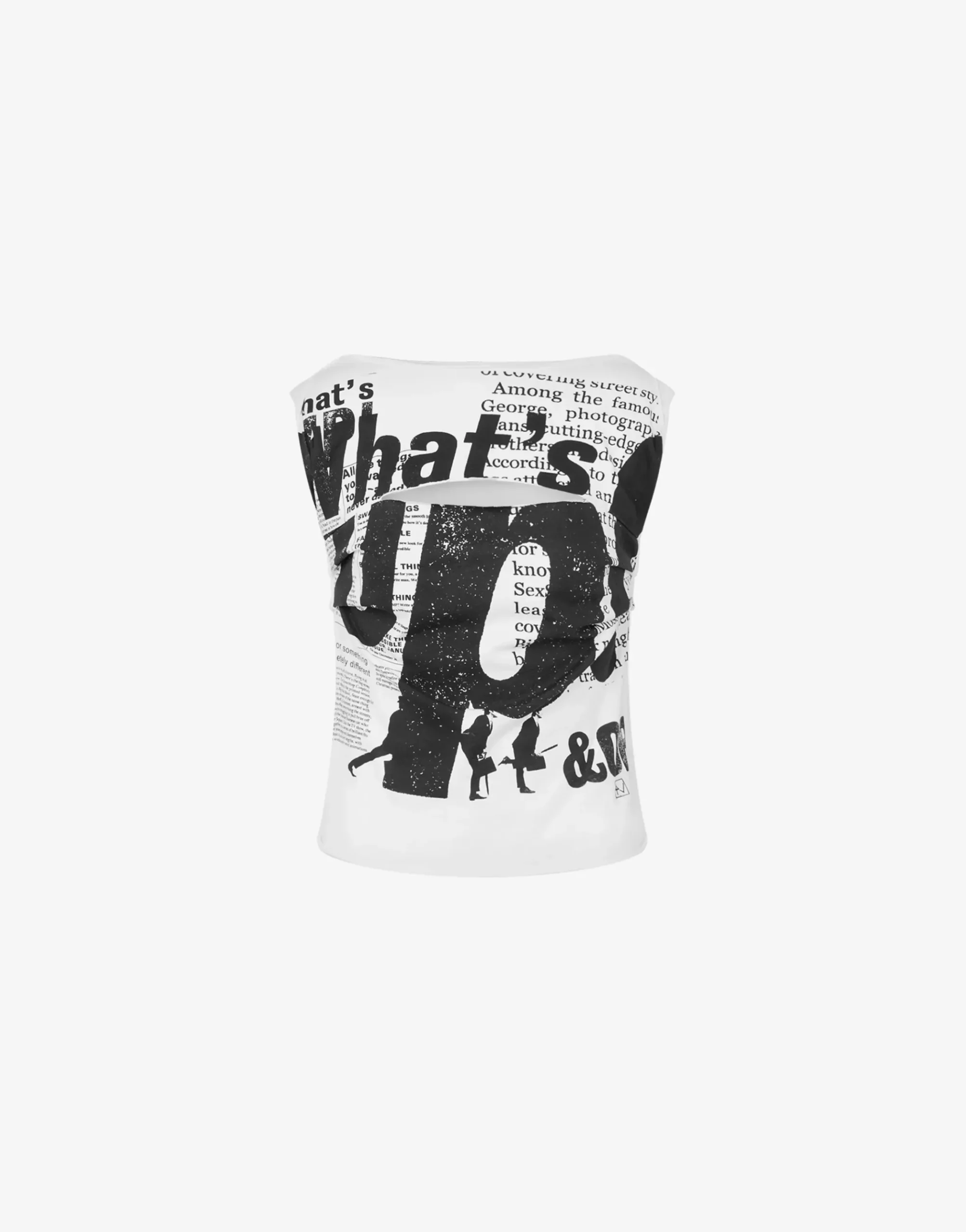Moschino Organic jersey top 'What's Up'