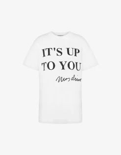 Moschino Organic jersey T-shirt It's Up To You