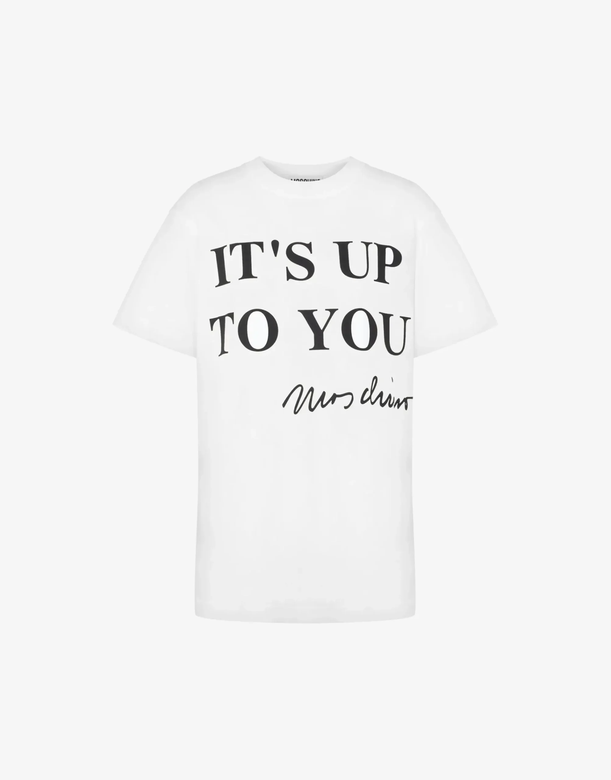 Moschino Organic jersey T-shirt It's Up To You