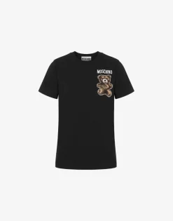 Moschino Organic Jersey T-shirt Little Teddy Bear