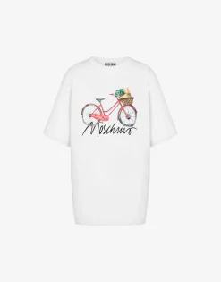 Moschino Organic jersey T-shirt with print