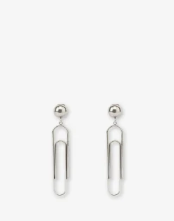 Moschino Paper Clips Drop Earrings