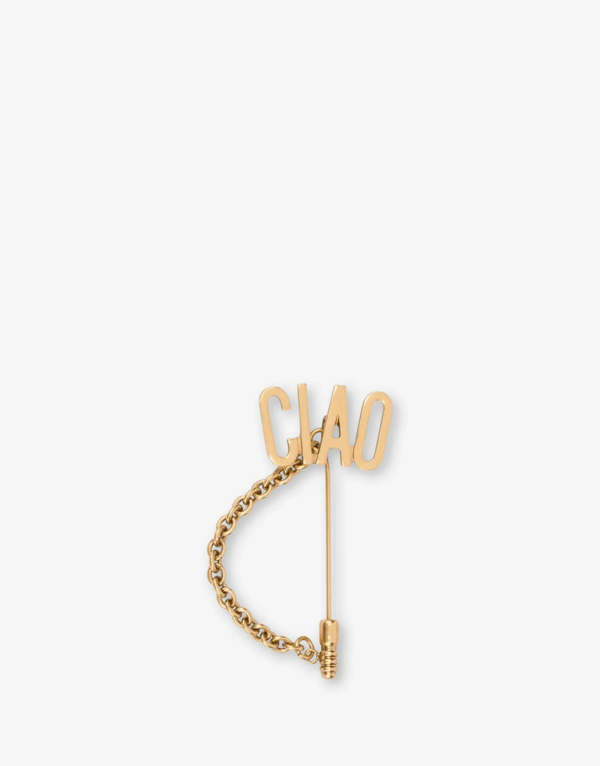 Moschino Pin with CIAO chain