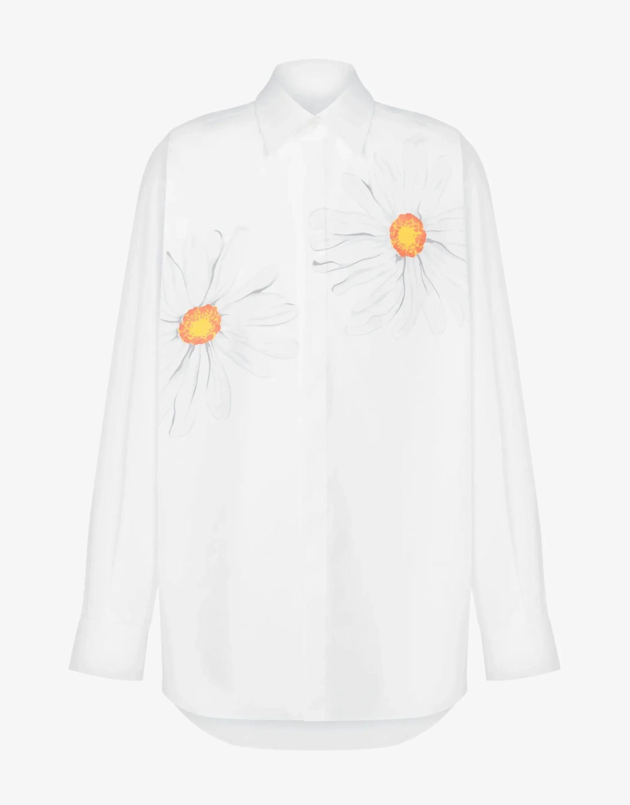 Moschino Poplin Shirt Daisy Print
