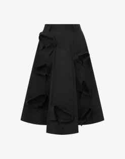 Moschino Poplin Skirt with Multi Collars