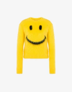 Moschino Pullover in brushed mohair Smiley