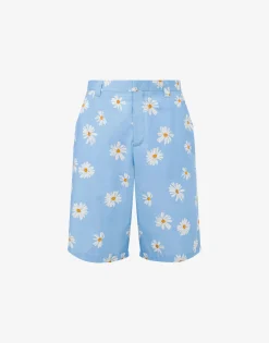 Moschino Satin Bermuda Allover Daisy