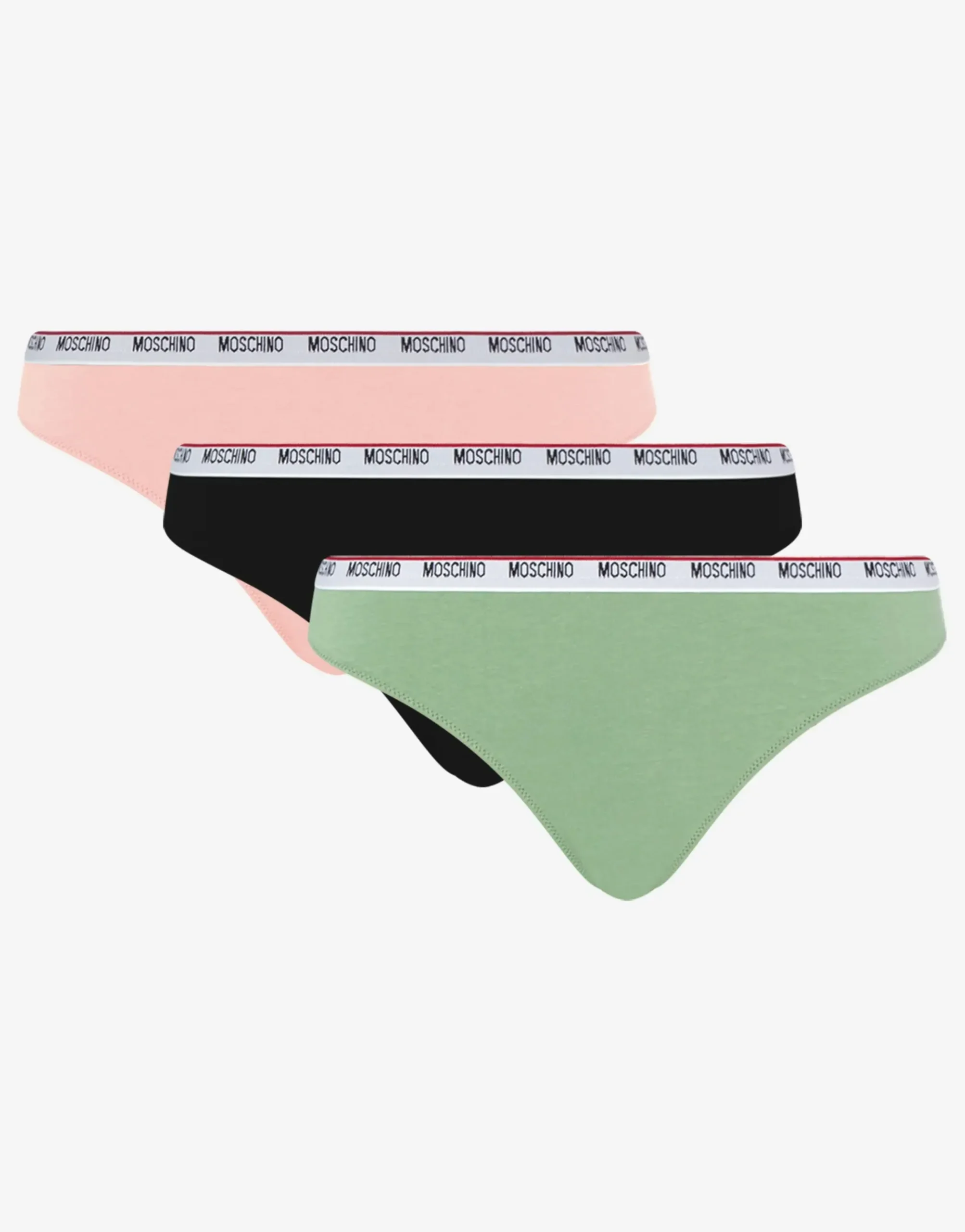 Moschino Set of 3 Stretch Jersey Briefs Logo Band