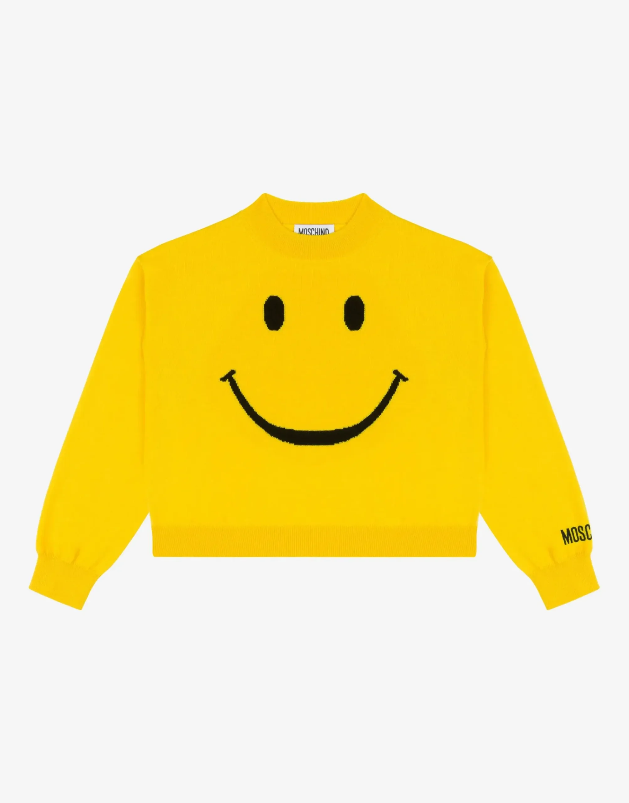 Moschino Smiley® Embroidery wool sweater