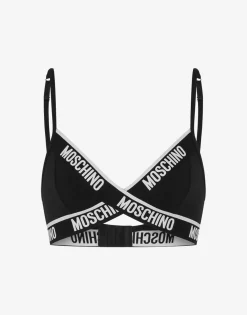Moschino Stretch Jersey Bra Elastic Logo Band