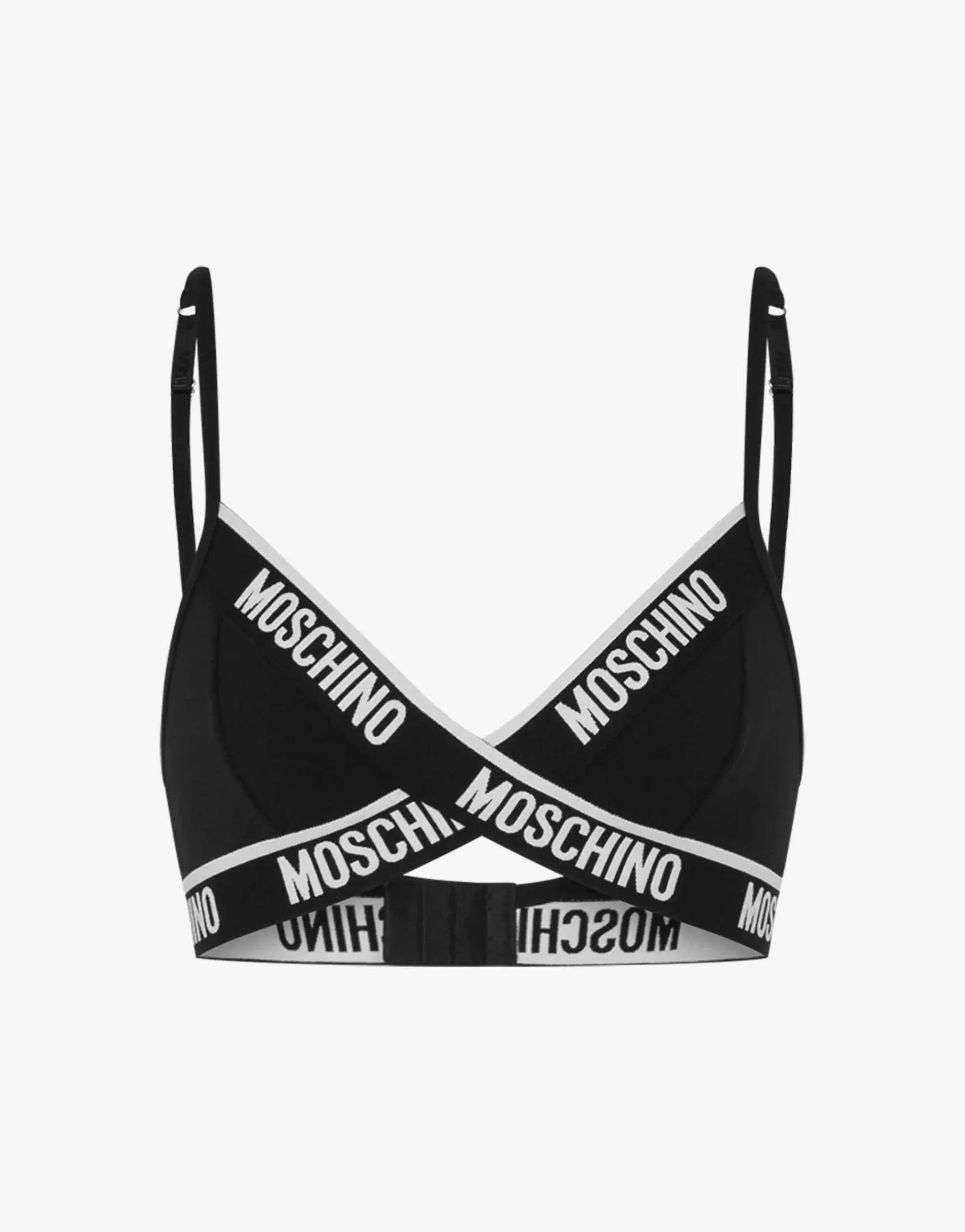 Moschino Stretch Jersey Bra Elastic Logo Band