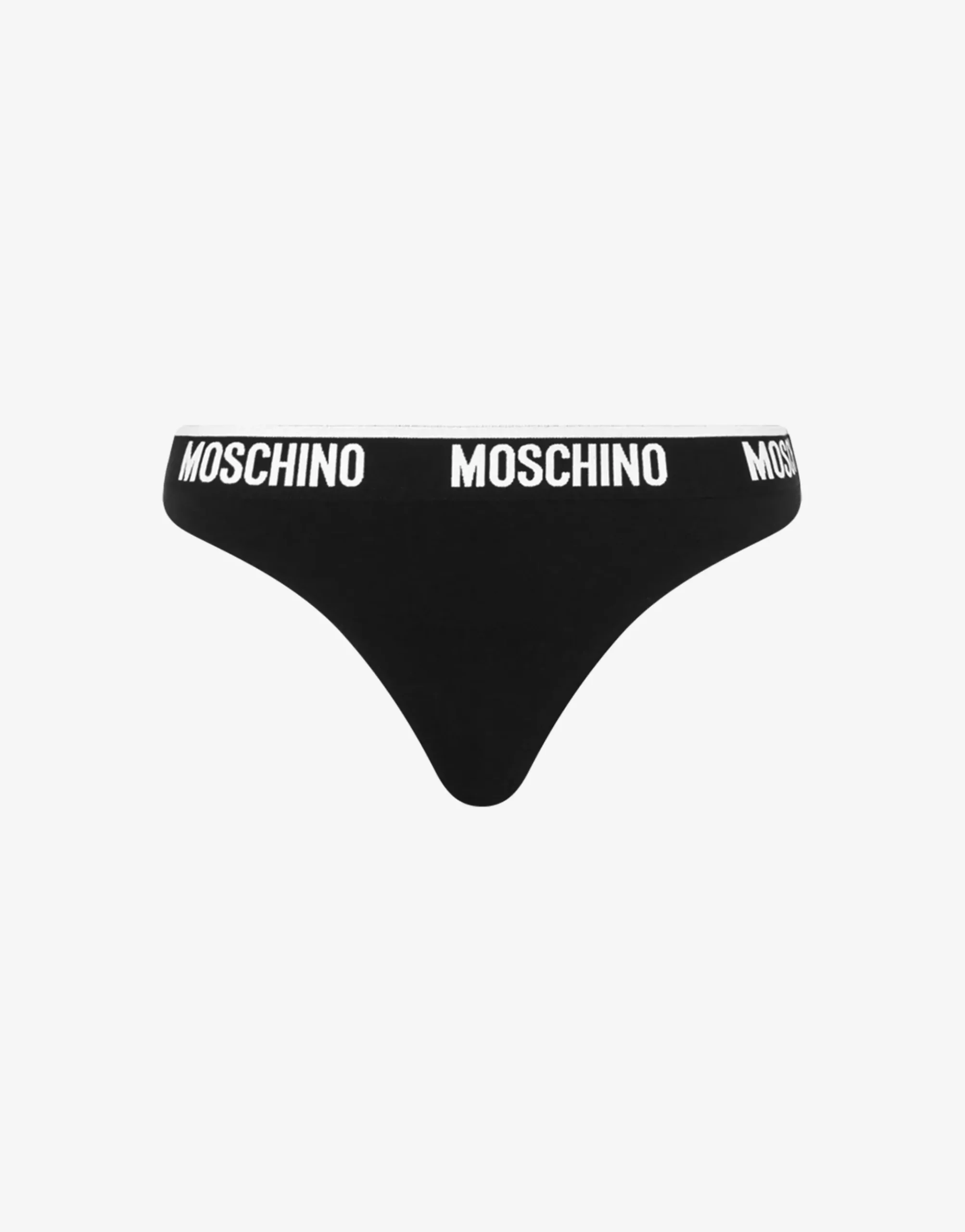 Moschino Stretch Jersey Thong Elastic Logo Band
