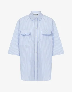Moschino Striped Poplin Shirt Cuff Details