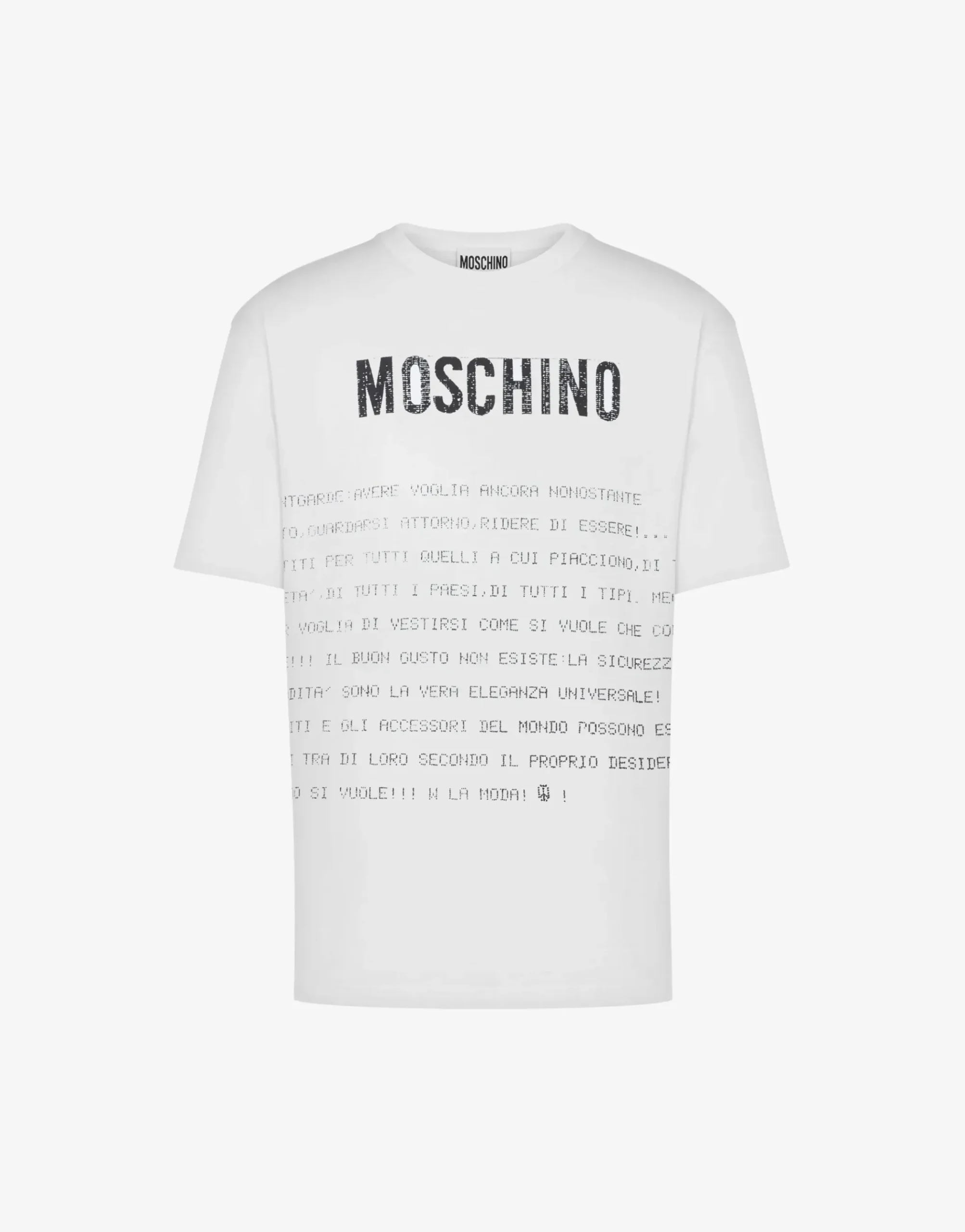 Moschino T-shirt Message Print