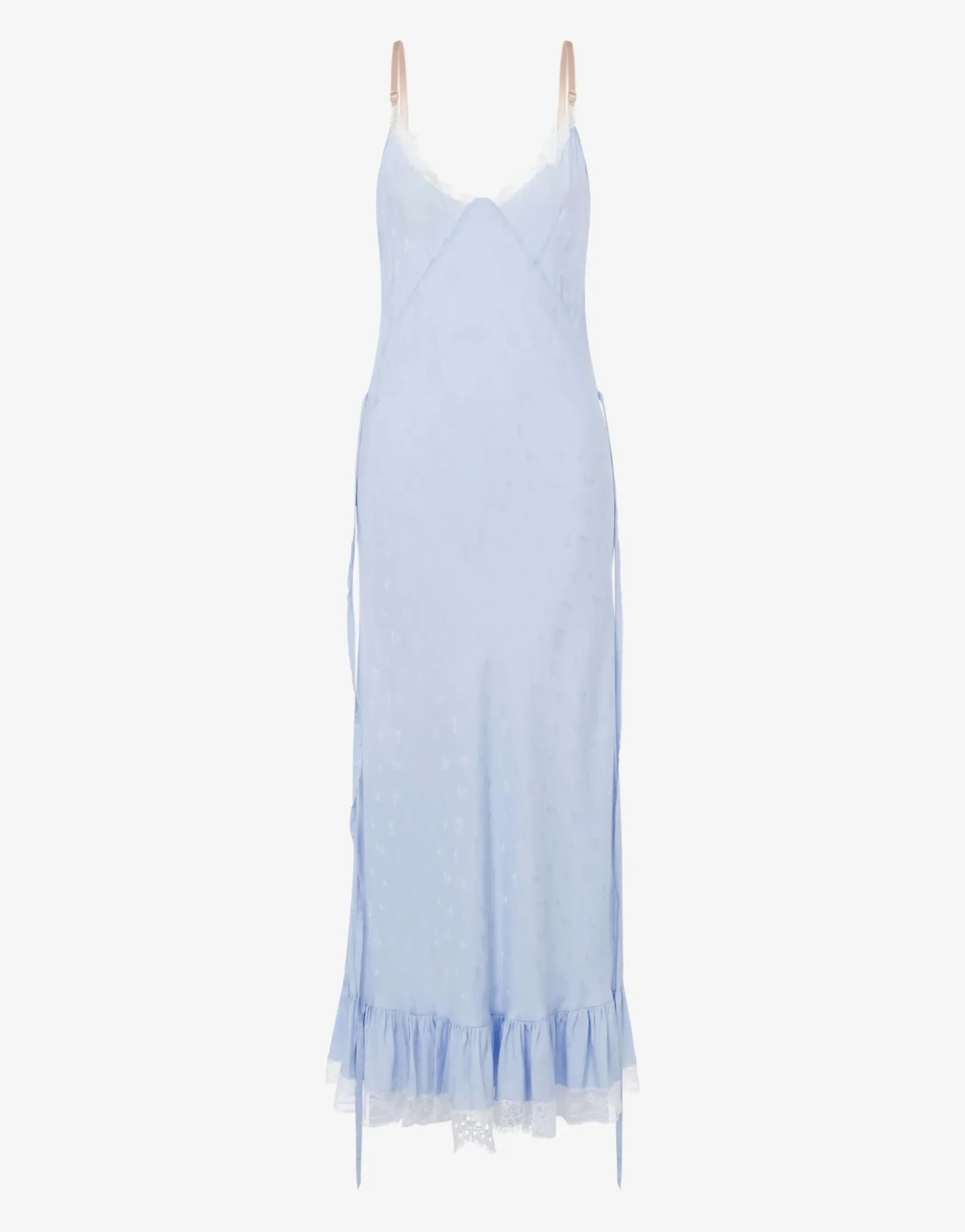 Moschino Viscose and Silk Dress Flower Jacquard