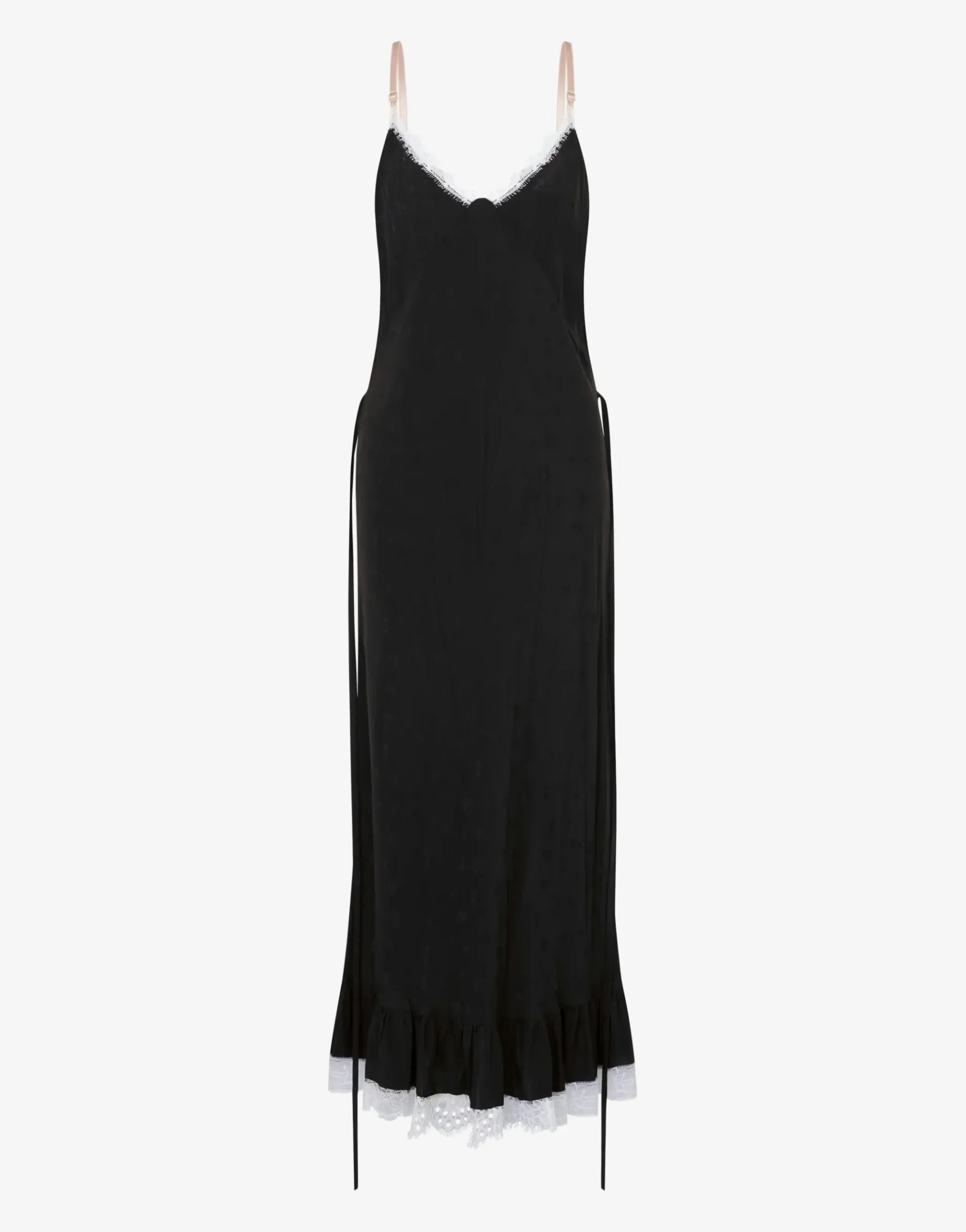 Moschino Viscose and Silk Dress Flower Jacquard