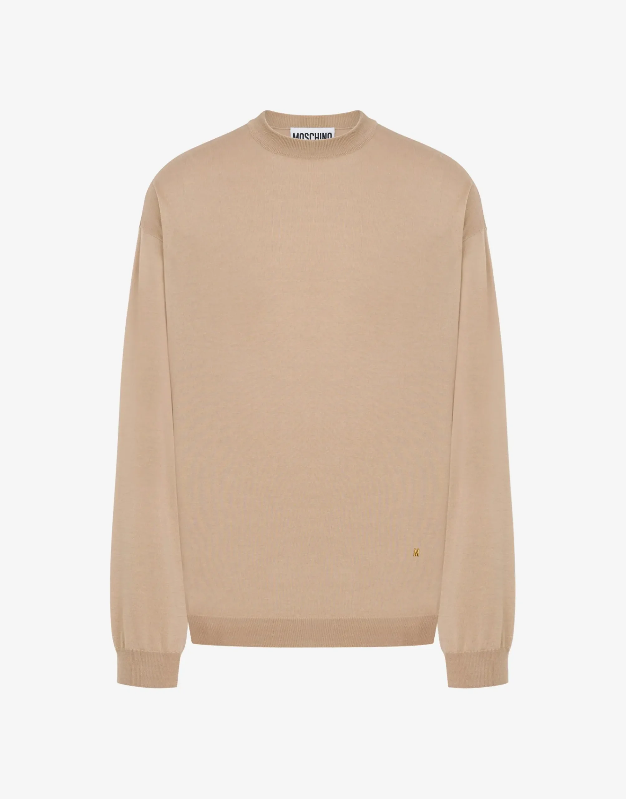 Moschino Wool and Silk Pullover Golden M
