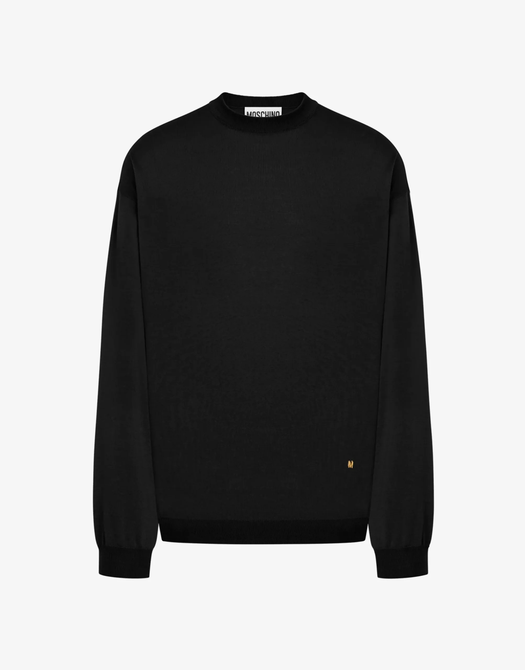 Moschino Wool and Silk Pullover Golden M
