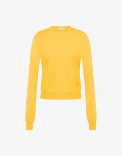 Moschino Wool and Silk Pullover Golden M