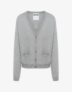 Moschino Wool Cardigan Golden M