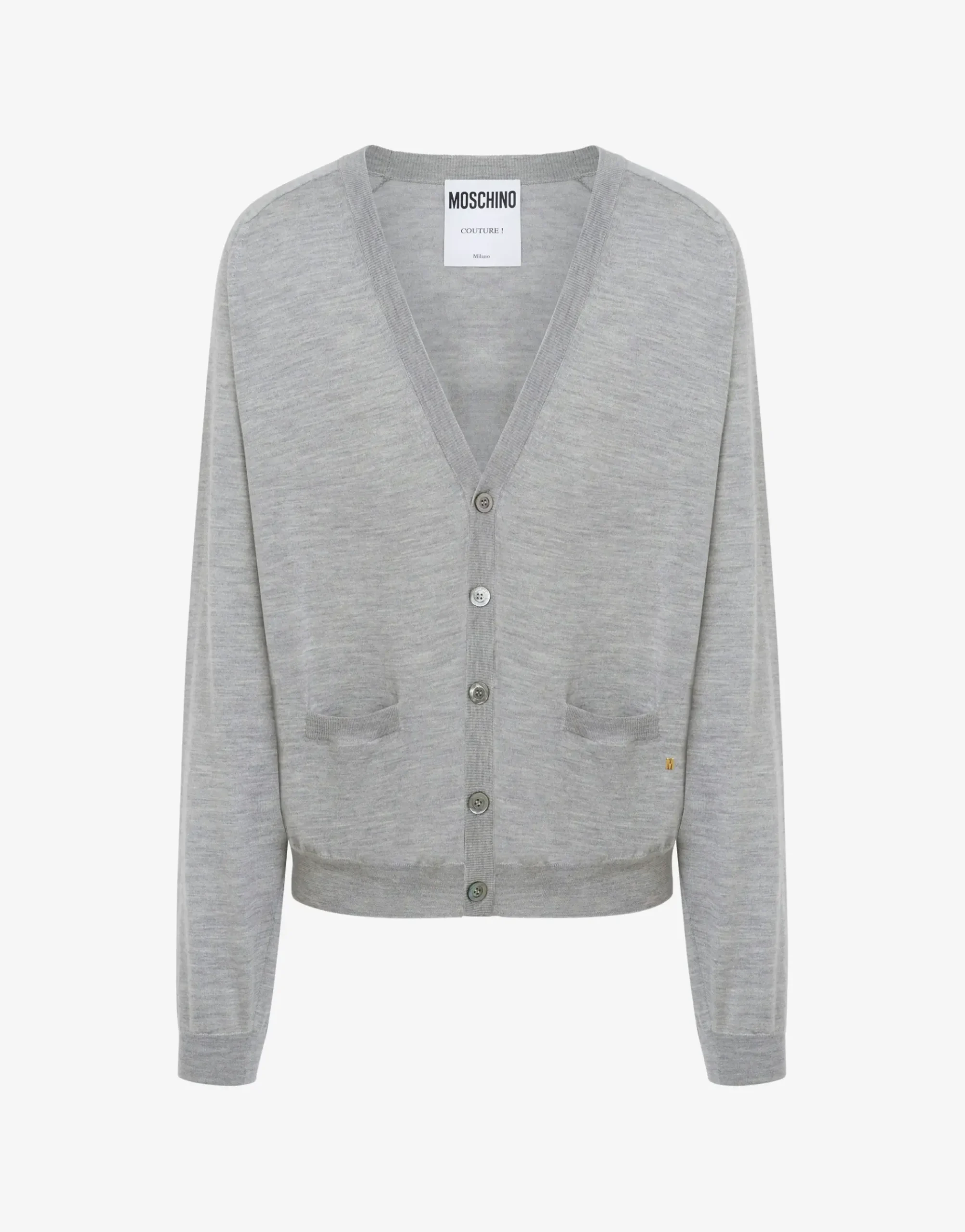 Moschino Wool Cardigan Golden M