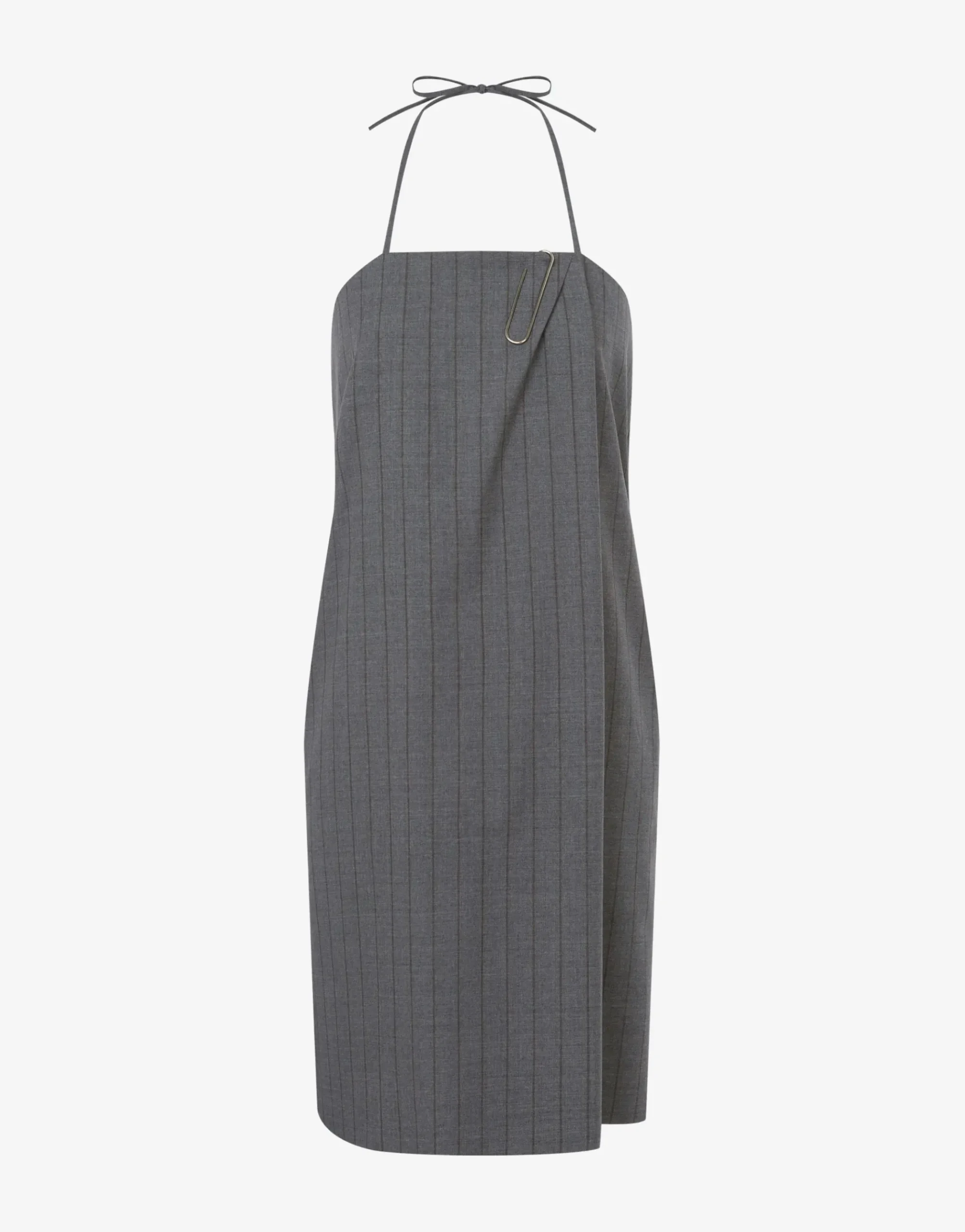 Moschino Wool Pinstripe Dress Office Inspiration